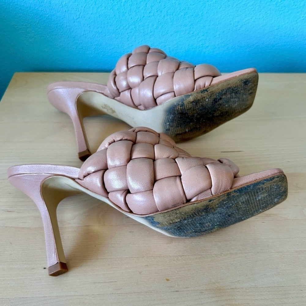 Marc Fisher Dakina Braided Leather Stiletto Slide - Picture 8 of 9